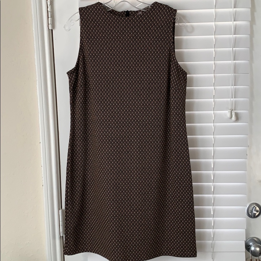Chico’s Black & Brown Sheath Dress - Sz M/8